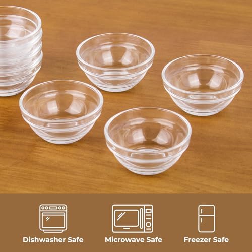 1.5 oz Mini Pinch Bowls, 8Pc Little Condiment Dishes for Meal