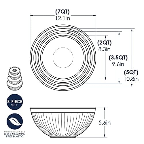 Nordic Ware Prep and Serve Mixing Bowls Set, Earth-Tones - Image 5