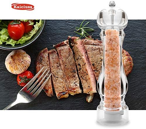 Salt Pepper Grinder Mill Arcylic,the Best Peppercorn Grinder with