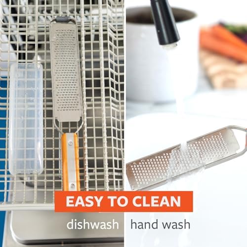 Full Circle Catch-All Grater and Zester with Food Catcher, Dishwasher