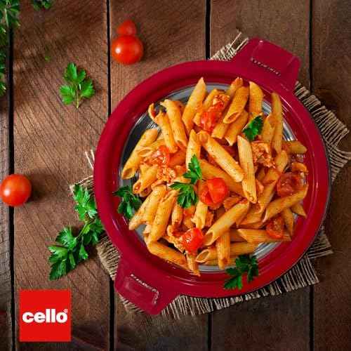 Cello Chef Deluxe Insulated Hot Pot Casserole 1500, Maroon