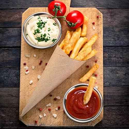 Fasmov 12 Pack 3.75 inches 18/8 Stainless Steel Sauce Bowl Round