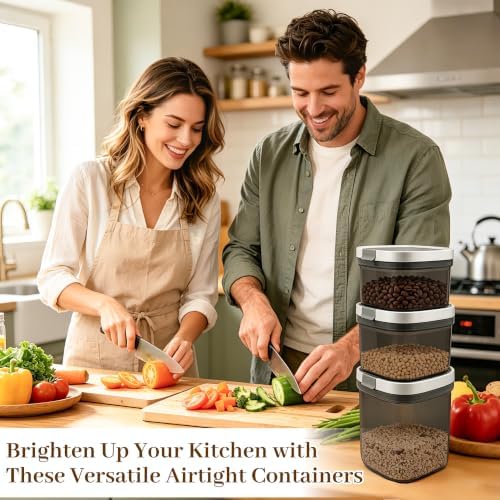 Airtight Coffee Storage Canister Container 15 oz with Magnetic Scoop