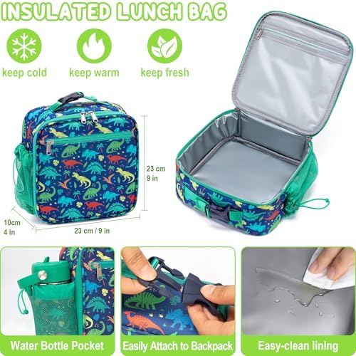 Fimibuke 60oz Kids Bento Lunch Box with Insulated Lunch Bag