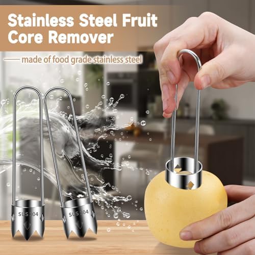 Apple Corer, Stainless Steel Apple Core Remover Tool, Bell Pepper Seed