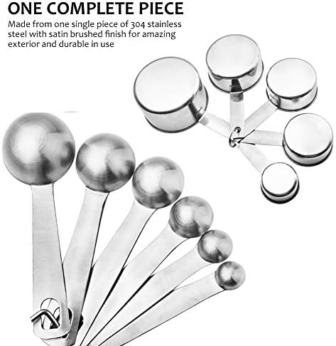 Accmor 11 Piece Stainless Steel Measuring Spoons Cups Set, Premium