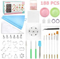 Kasmoire 188pcs Cookie Decorating Kit for Beginners and Decorator