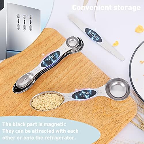 13-Piece All-Magnetic Measuring Cups and Spoons Set, 430 Stainless