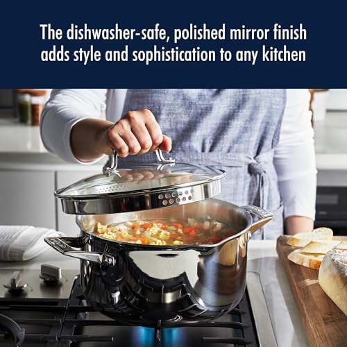 Henckels Clad H3 10-Pc Stainless Steel Cookware Set, Oven Safe Up To 500°F
