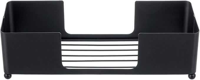 MyGift Modern Matte Black Metal Tabletop Commercial Folded Paper Towel Holder - Image 5