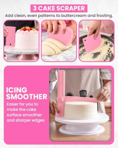 RFAQK 200PCs Cake Decorating Kit