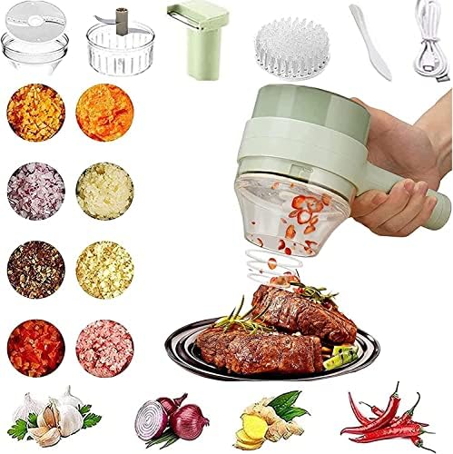 4 in 1 Handheld Electric Vegetable Cutter Set