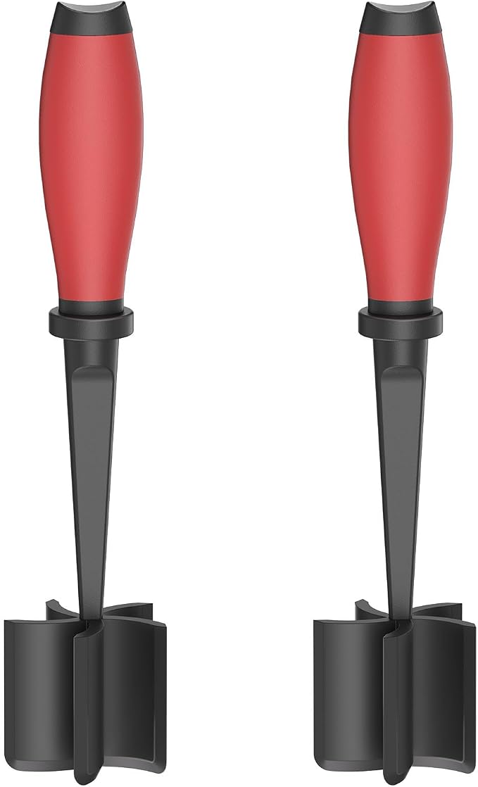 2 Meat Chopper, 5 Curve Blades Ground Beef Masher, Heat Resistant Meat Masher by TMEDW