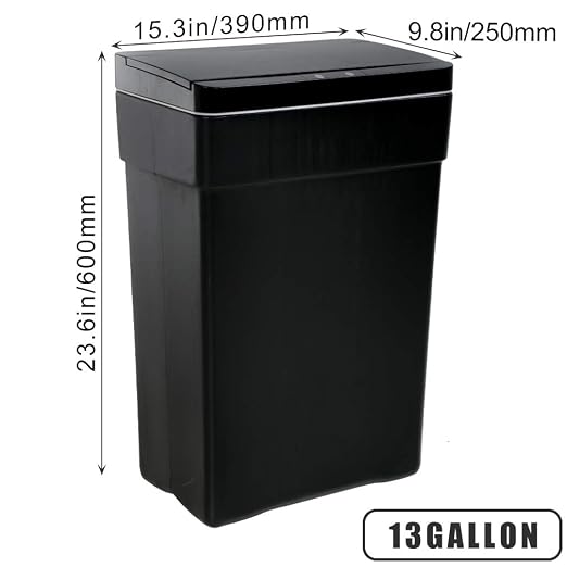 BestOffice 13 Gallon Trash Can Automatic Kitchen Trash Can Touch Free - Image 8