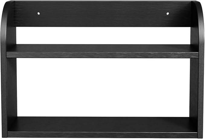 ROMGUAR CRAFT 2 Tier Bamboo Spice Rack, Countertop or Wall Mounting Wood Spice - Image 7