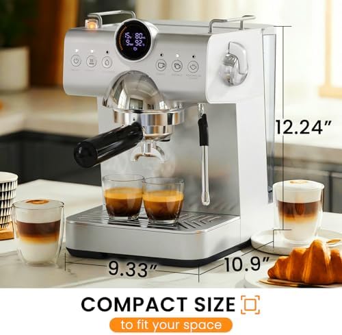 Espresso Machine, 20 Bar with Steam Wand