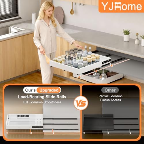 Pull out Cabinet Organizer Expandable W(12"-20") and D(16"-22"), No