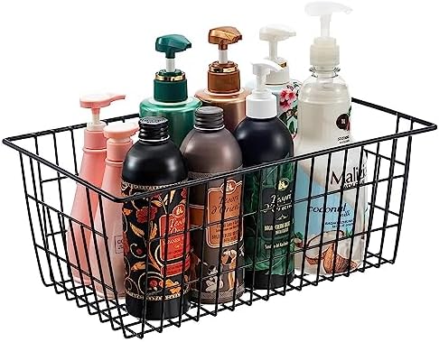 Redrubbit Wire Storage Baskets, Large Farmhouse Metal Freezer Basket