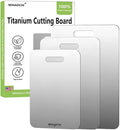 Titanium Cutting Boards For Kitchen, 100% Pure Cut Titanium Cutting Board by MINADCIN