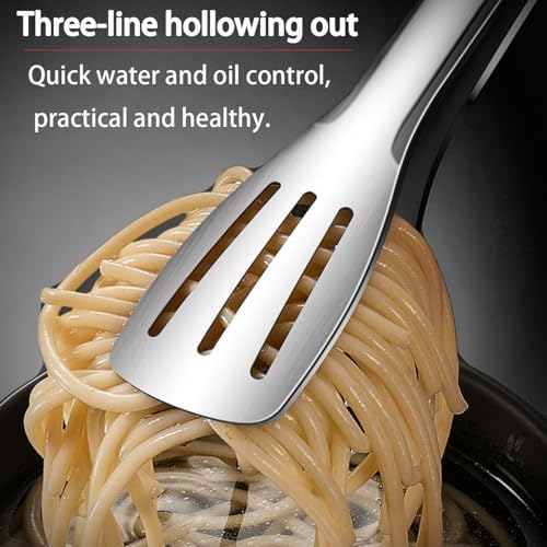 Stainless Steel Kitchen Tong Set, 3-Piece, 6", 9", 11"