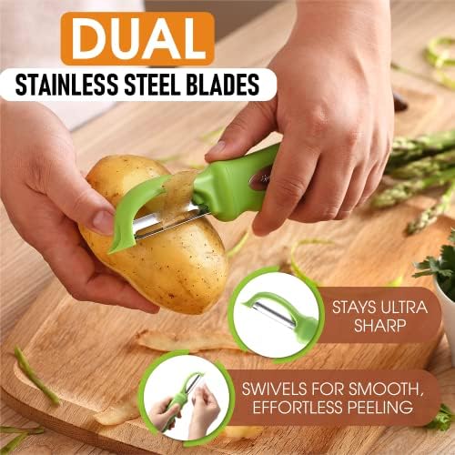 Spring Chef Professional Ice Cream Scoop & Stainless Steel Swivel