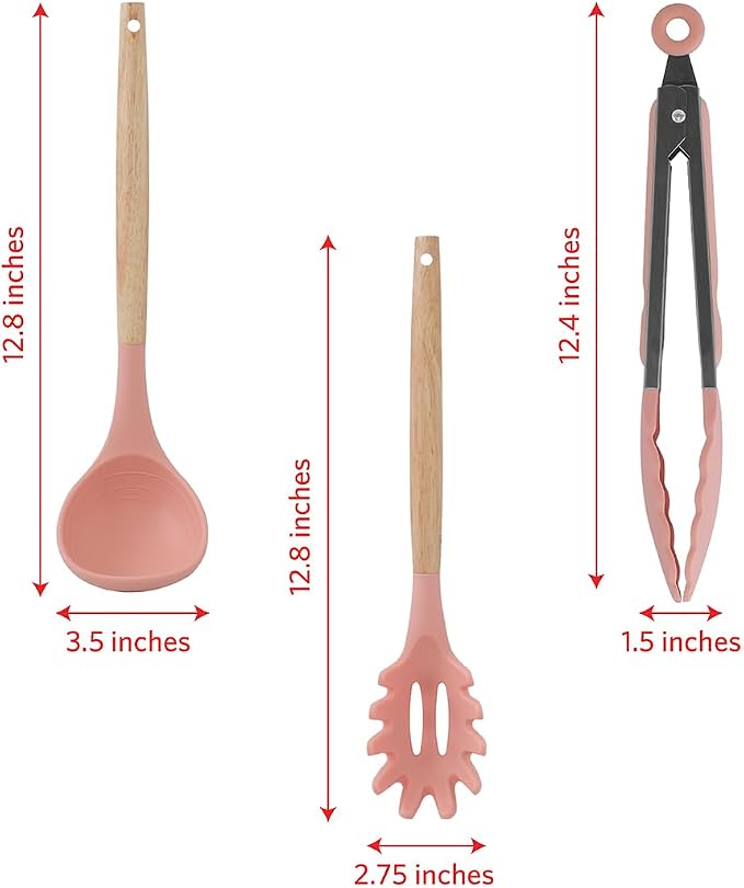 Glad Silicone Kitchen Utensils Set, and Spaghetti Server - Image 5