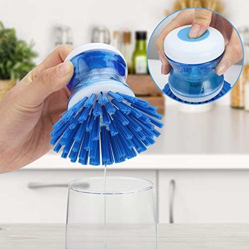 Dish Brush with Soap Dispenser, 2 Pack