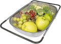 Stainless Steel Colander Expandable Strainer Fine Mesh Basket