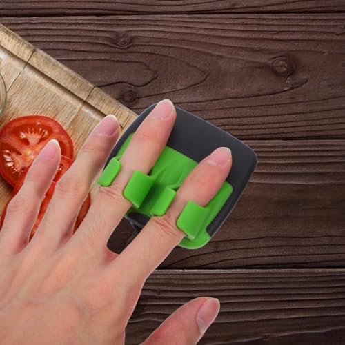 6pcs Palm Vegetable Peeler with Stainless Steel Blade, Green