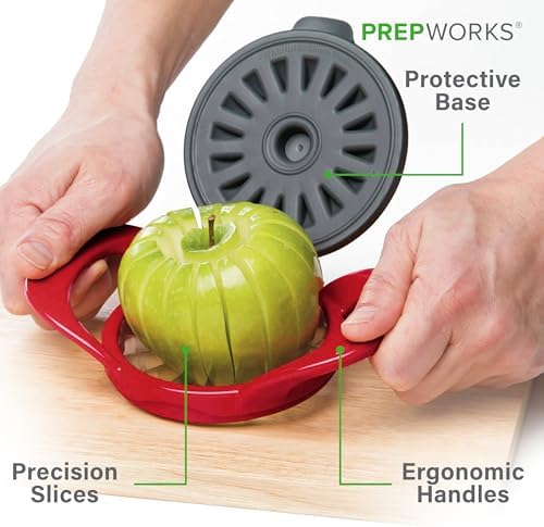 PrepWorks Apple Slicer and Corer, 16 Slices, Red