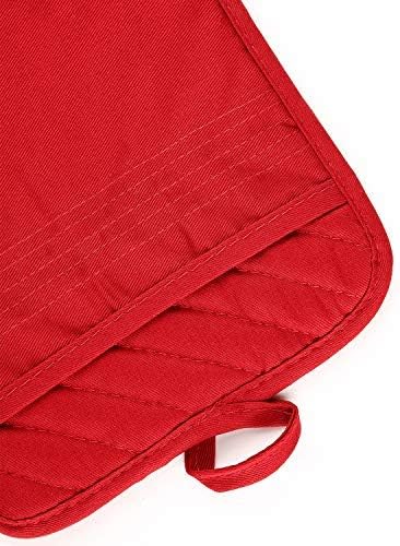 Oven Pot Holder with Pocket Cotton Heat Resistant Coaster Potholder Kitchen Hot - Image 4