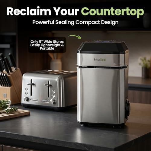InstaSeal Upright Vacuum Sealer, 12 Bags