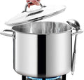 HOMICHEF 12 Quart LARGE Stock Pot by HOMICHEF