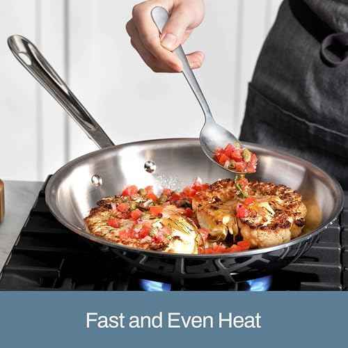 All-Clad D3 3-Ply Stainless Steel Fry Pan Set, 10,12 Inch, Induction