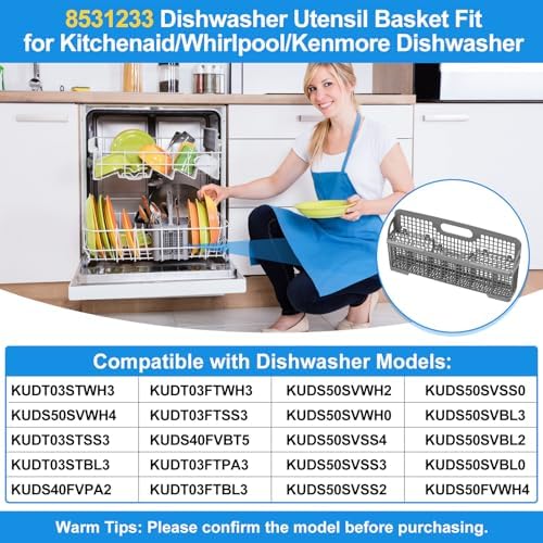 8531233 Dishwasher Basket For Whirlpool Dishwasher Silverware Basket