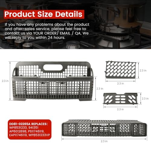 【2026 UPGRADED】8531233 WP8562043 Dishwasher Silverware
