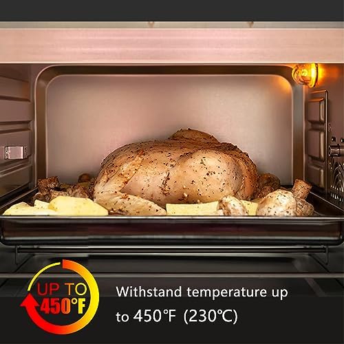 Acrux7 4 Pack 9x13 Baking Pan, Nonstick 1/4 Sheet Pans Carbon Steel