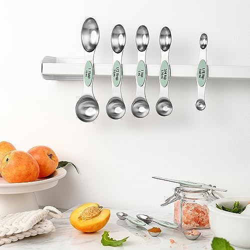 Spring Chef Dual Sided Magnetic Measuring Spoons, Set of 8 & Stainless