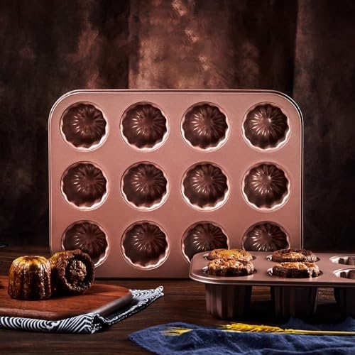 Cannele Mold Nonstick Muffin Cupcake Pan Carbon Steel Canele Cake