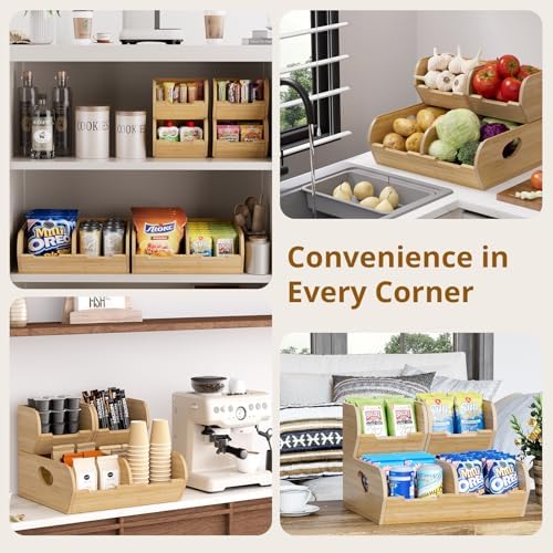 Potato and Onion Storage Bin, 3 Pack Fruit and Vegetable Storage