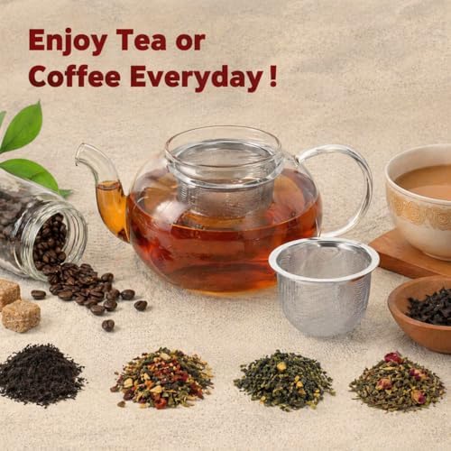 HOMSFOU 4 Pack Tea Infuser, Stainless Steel Tea Filter