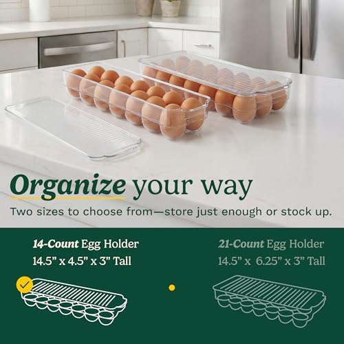 Cuisinart Egg Holder for Fridge, 14 Eggs, Stackable