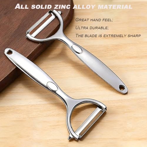 Potato Masher +Peeler 2 in 1 Set 304 Stainless Steel with Ergonomic