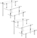 HENABLE 2PCS Acrylic Display Risers, 3 Tier Clear Cupcake Stand Risers by HENABLE