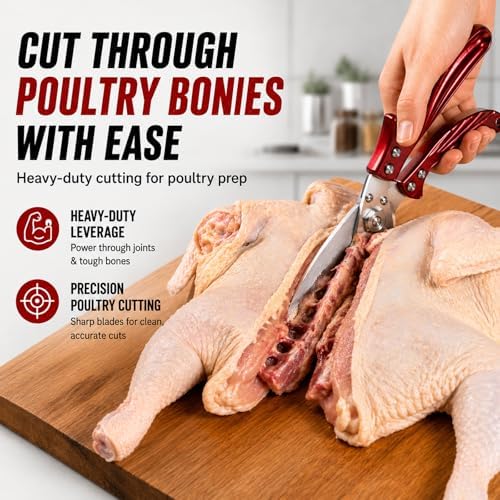 Heavy Duty Kitchen Shears, Poultry Shears and Cooking Scissors
