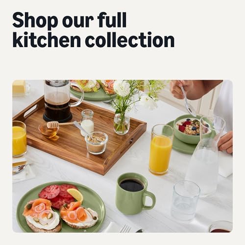Amazon Basics Ceramic Serving Bowls Set Of 3, Glazed Stoneware