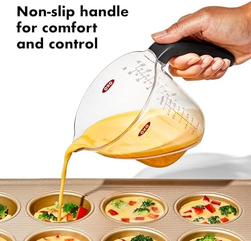 OXO Good Grips Angled Measuring Cups with Markings, Multi Size 3-Piece