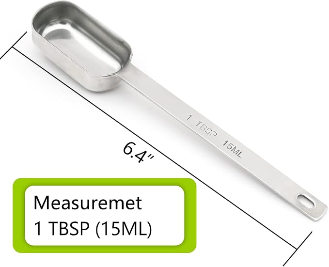 2PCS 1tbsp Single Measuring Spoon, Stainless Steel Long Handle Individual - Image 2
