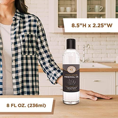 Bambüsi Bamboo Cutting Board Set & Mineral Oil - 3-Piece Wood Cutting