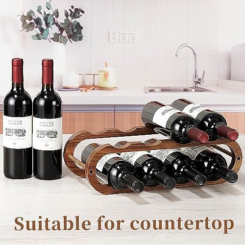 Navtcow Wine Rack and Water Bottle Organizer 2 in 1 for Cabinet and